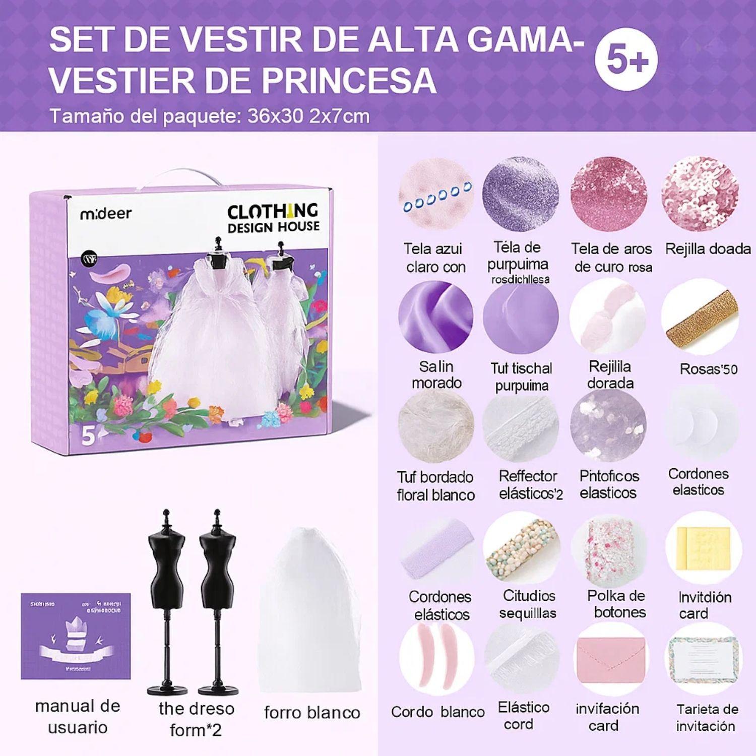 Kit Diseño De Moda Juego Infantil De Vestuario Costura-3