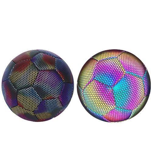Pelota de Futbol Fluorescente Reflectante Luminoso-3