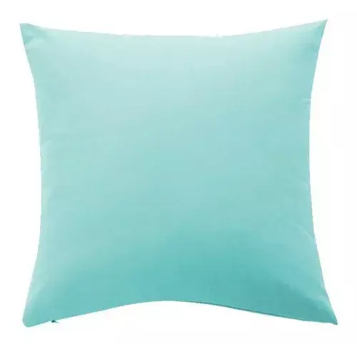 Almohada Cojín De Terciopelo 50x50 Azul Claro-0