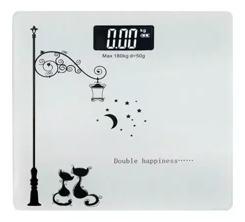Balanza Pesa Baño Digital Vidrio 180kgs-0