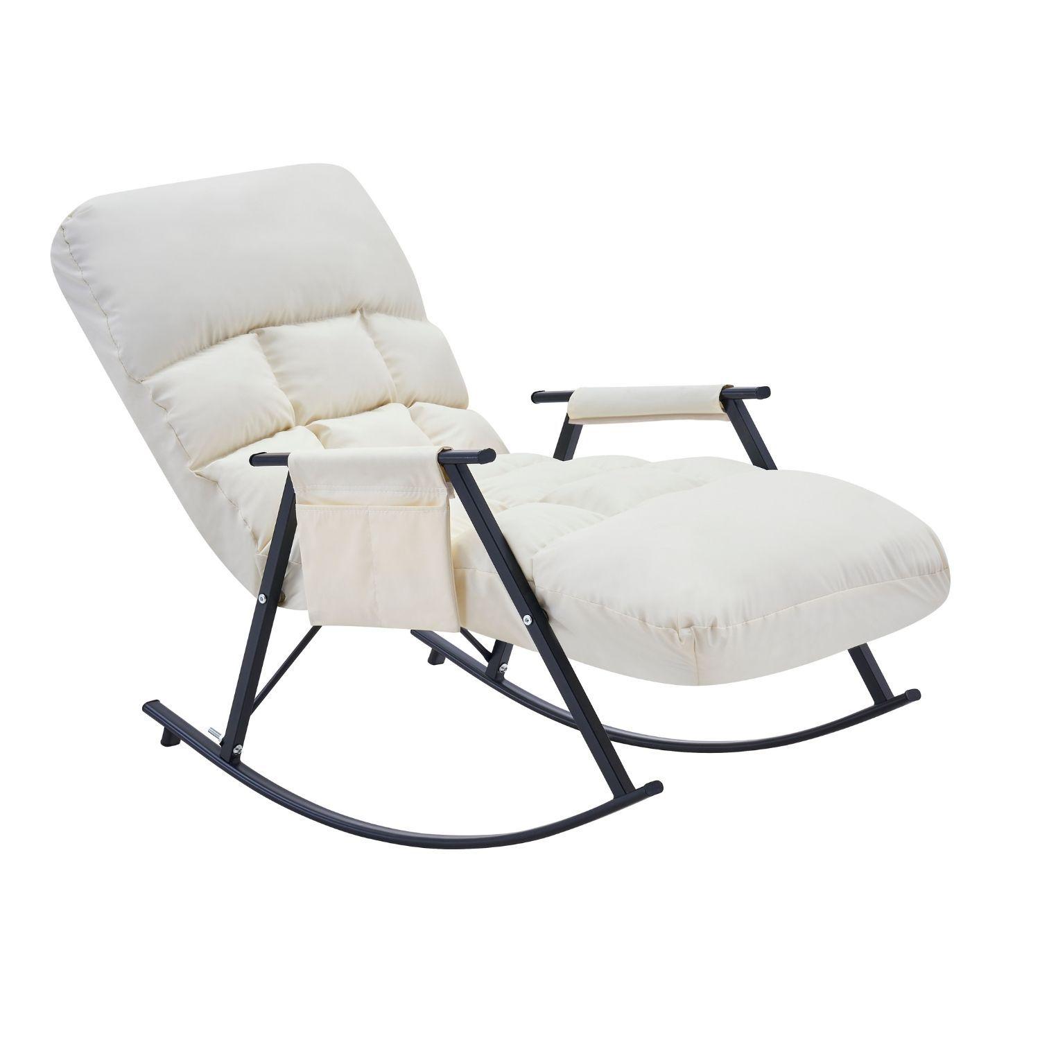 Sillón Mecedora Comodidad Interior Exterior Reclinable Hogar-0