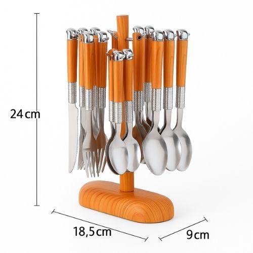 Set 24 Piezas Cubiertos Cuchilleria De Acero Inoxidable-6