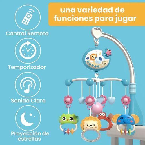 Movil Giratorio 360 Musical Relajante Para Cuna Bebés-5