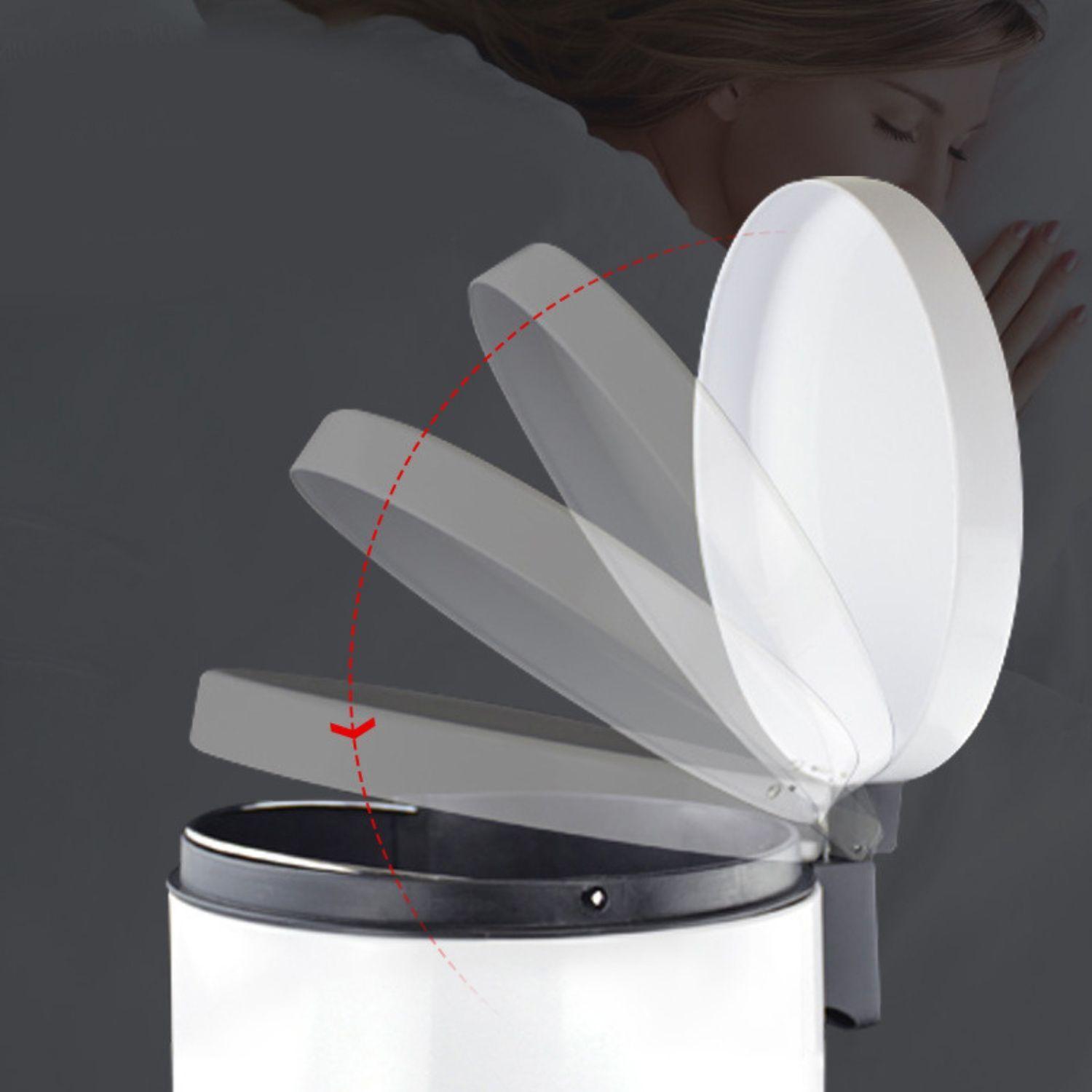 Papelera 8 Litros Elegante Con Pedal Basurero Oficina Baño-4