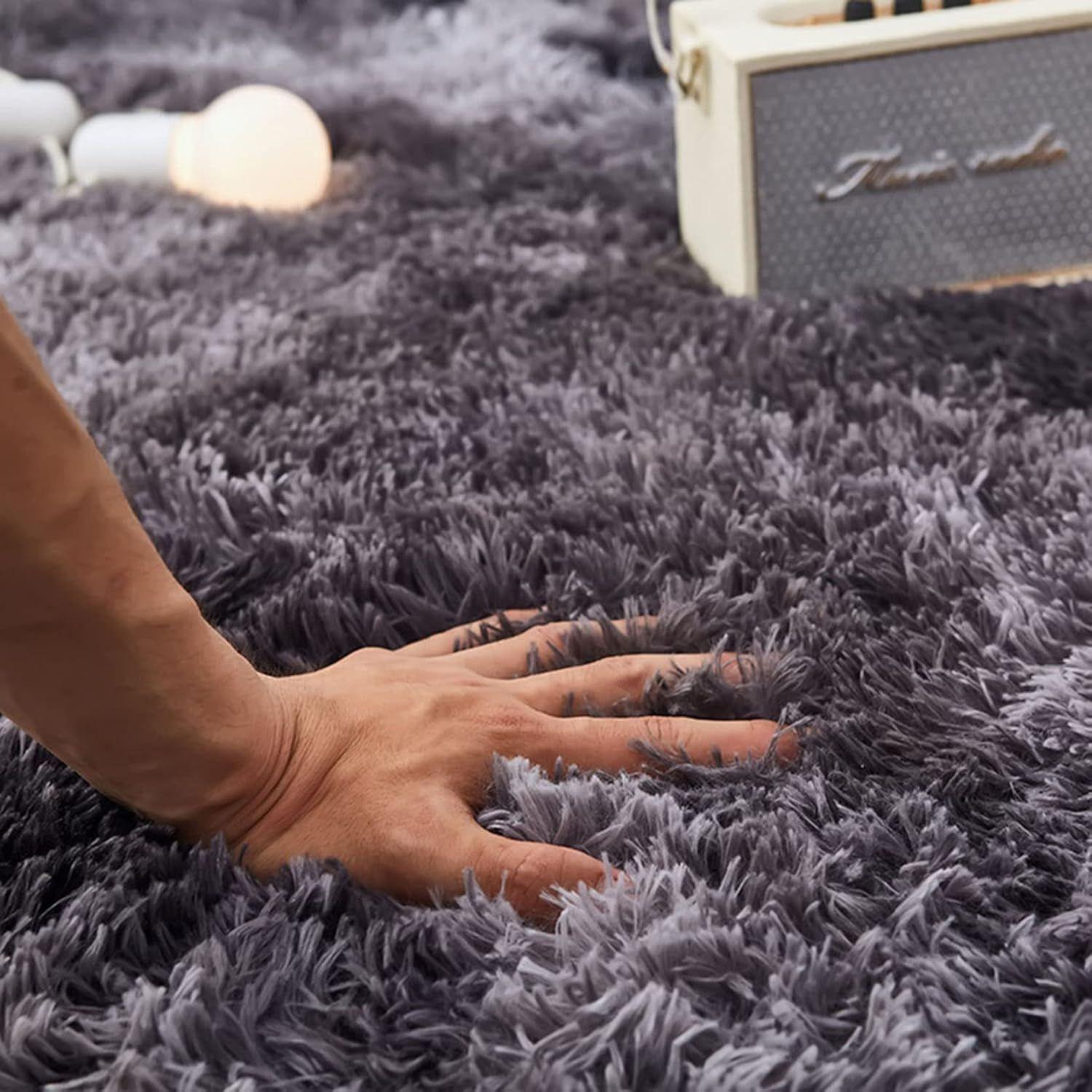 Alfombras Bajada Cama Peluditas Livianas De 150 X 60 Cm-4