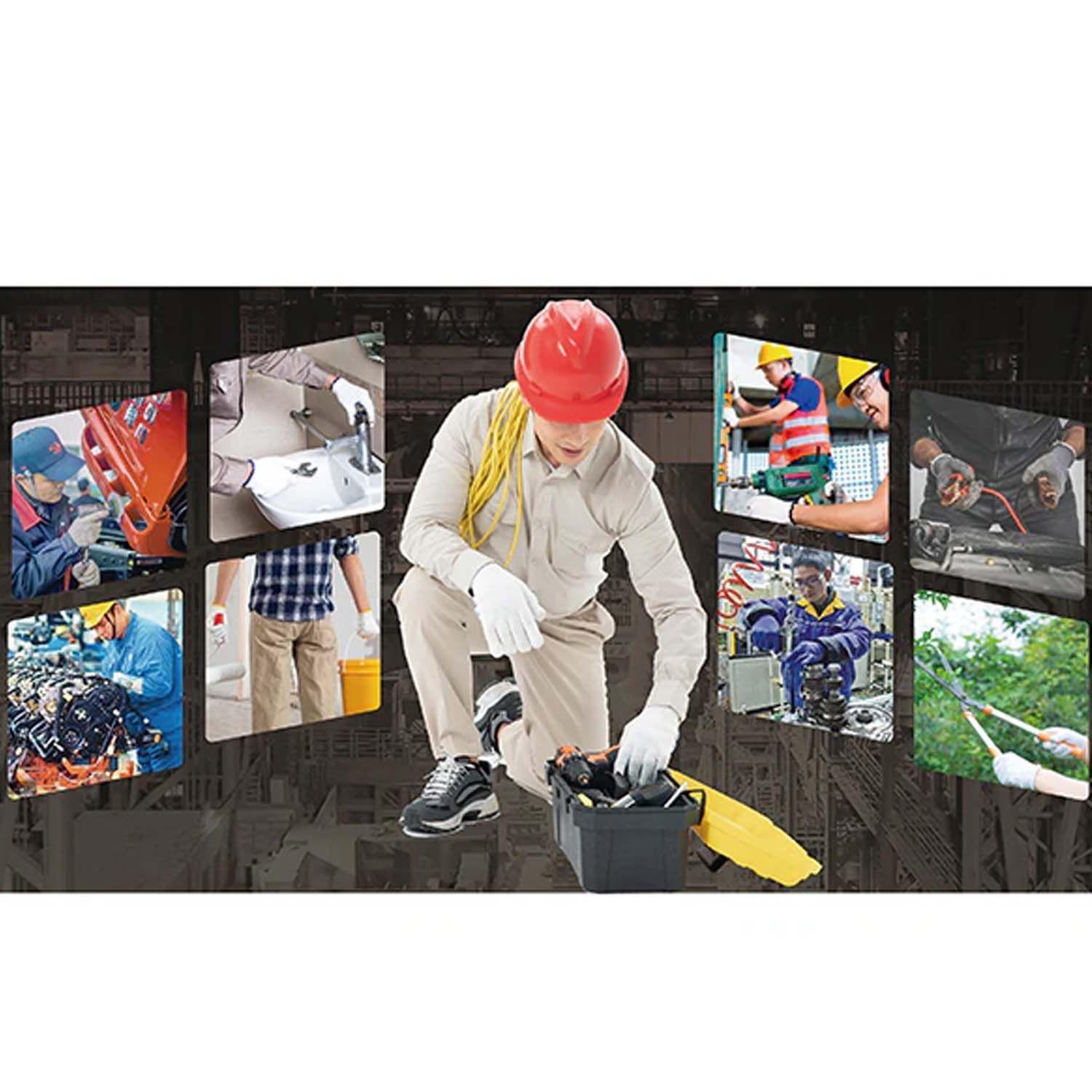 Pack x12 Guantes de Goma Antideslizantes Jardin Limpieza y mas-4