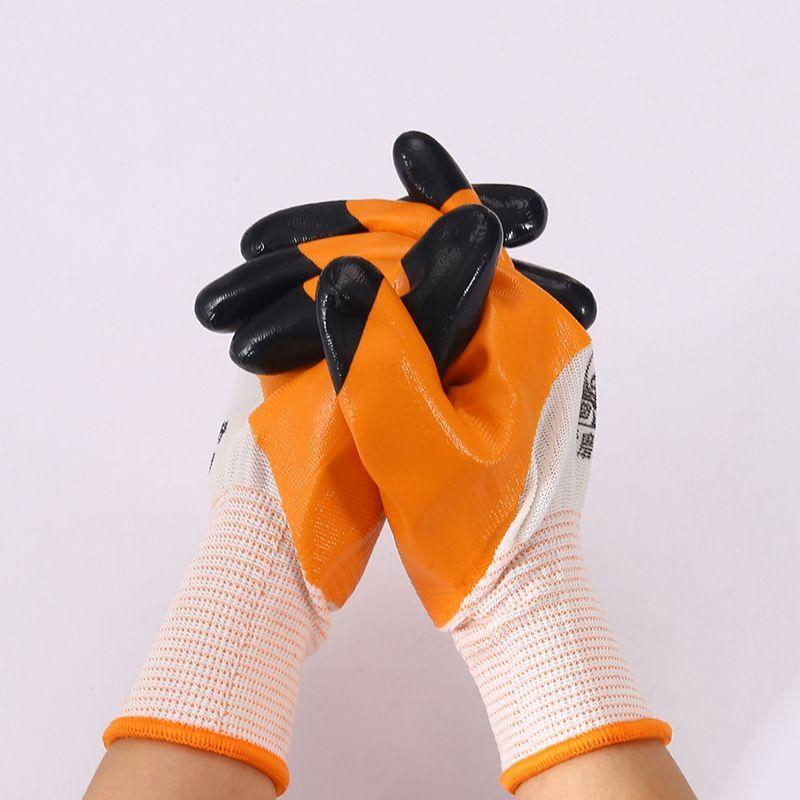 Pack x12 Guantes de Goma Antideslizantes Jardin Limpieza y mas-2