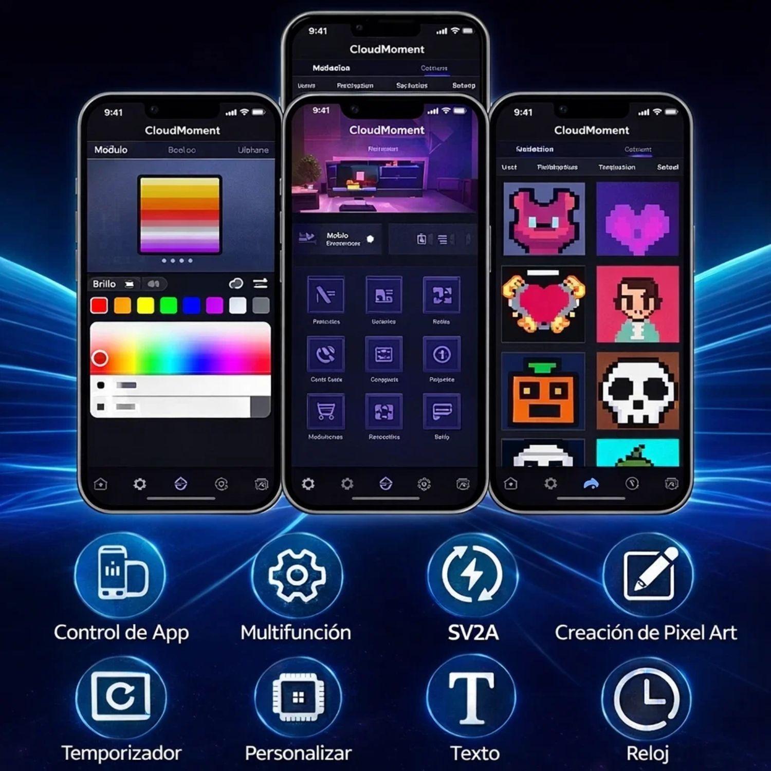 Pantalla De Píxeles Inteligente RGB 32x32-3