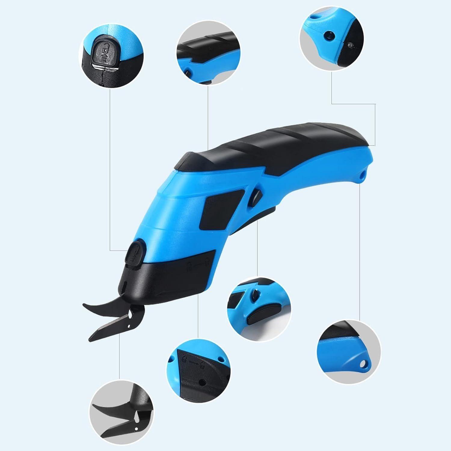 Tijera Cortadora Eléctrica Recargable Automatica Portatil-3