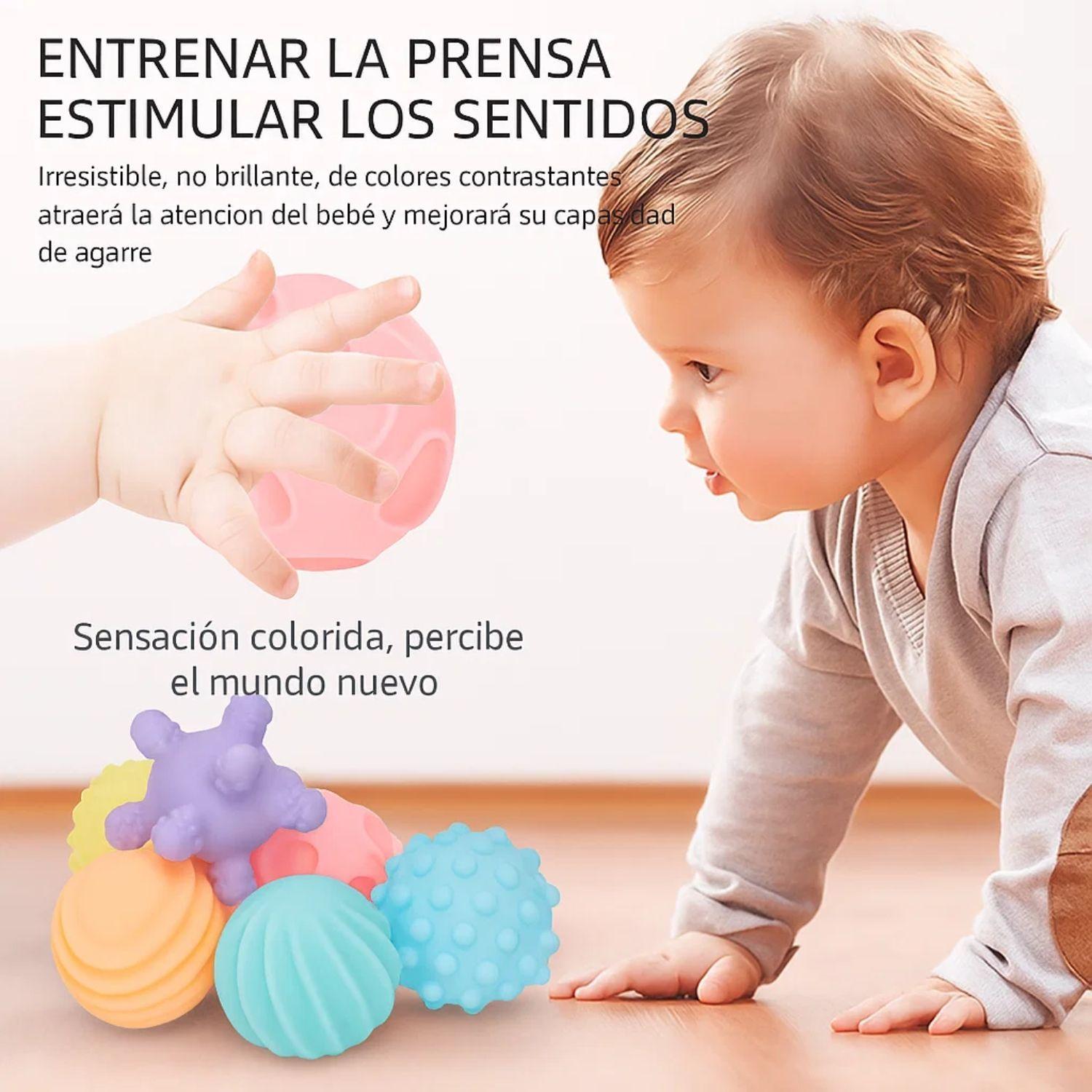 Set 6 Pelotas Estimulación Sensorial Para Bebés Texturizada-4