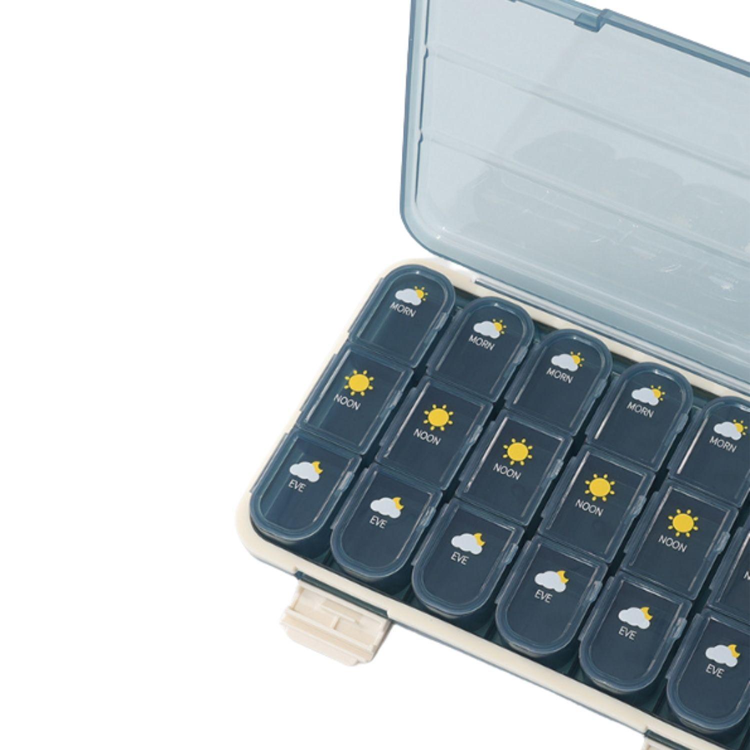 Organizador De Pastillas Portátil Pastillero Semanal-3