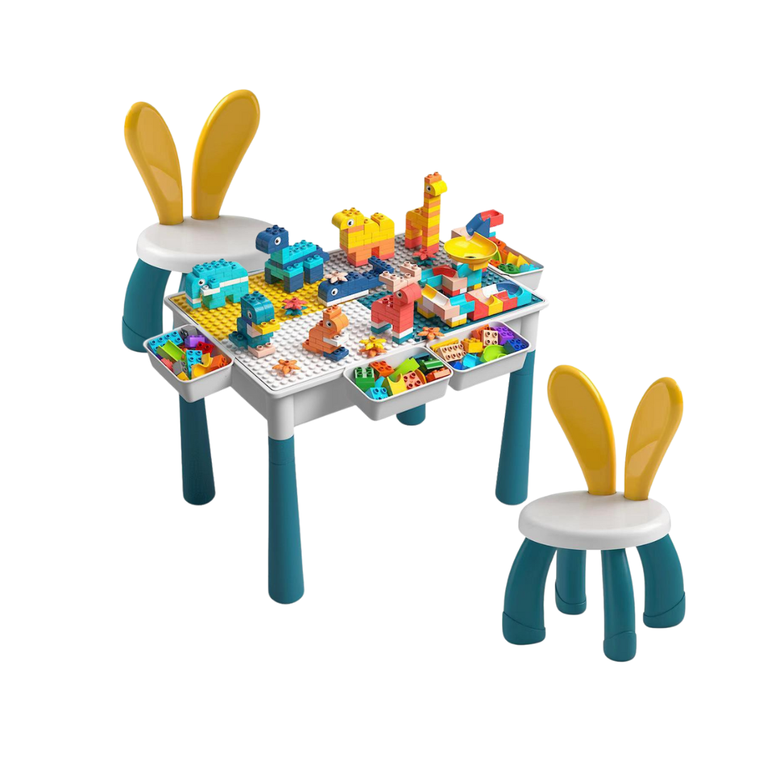 Juego De Lego Multiuso Recreación Infantil Mesa Y Accesorios-0