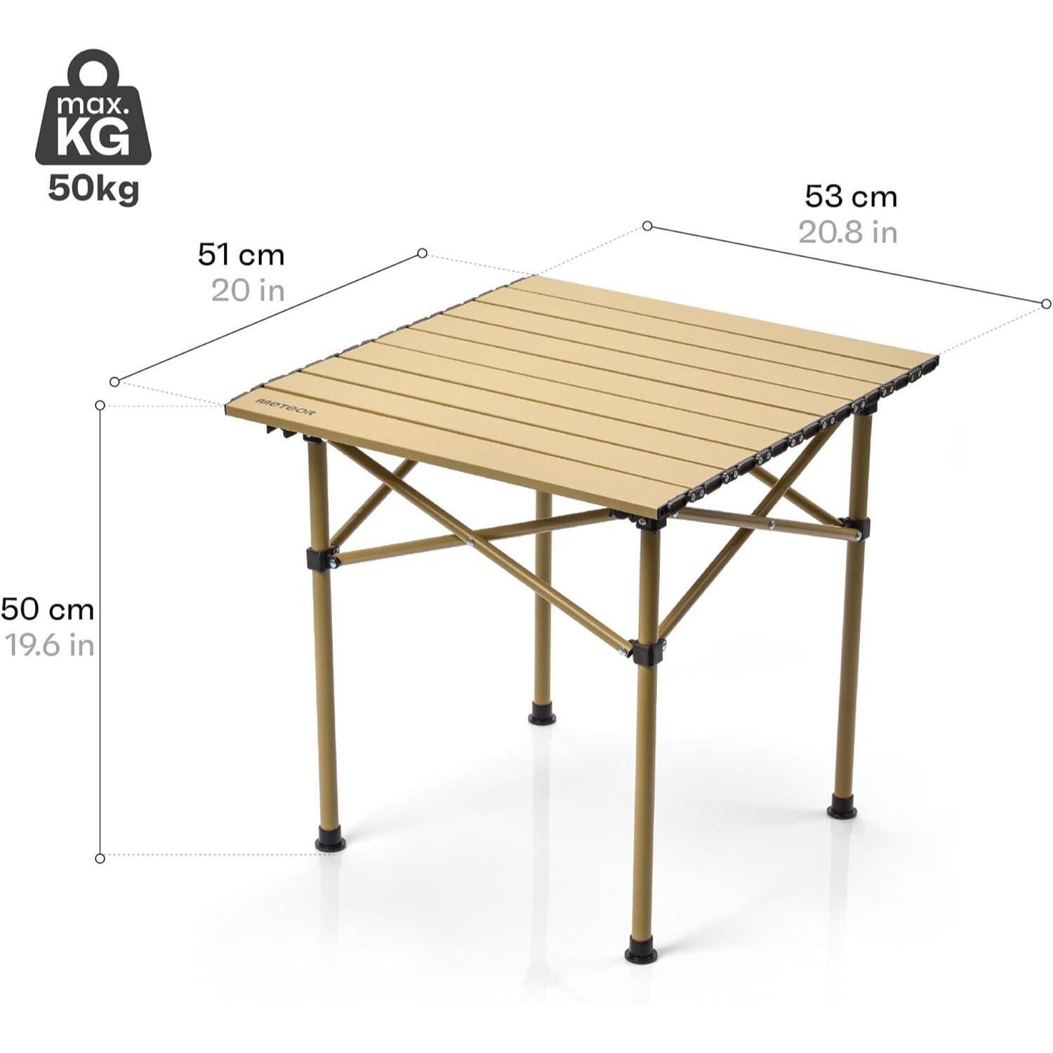 Pack Mesa Y 2 Sillas Plegables Exterior Camping Portatil-4