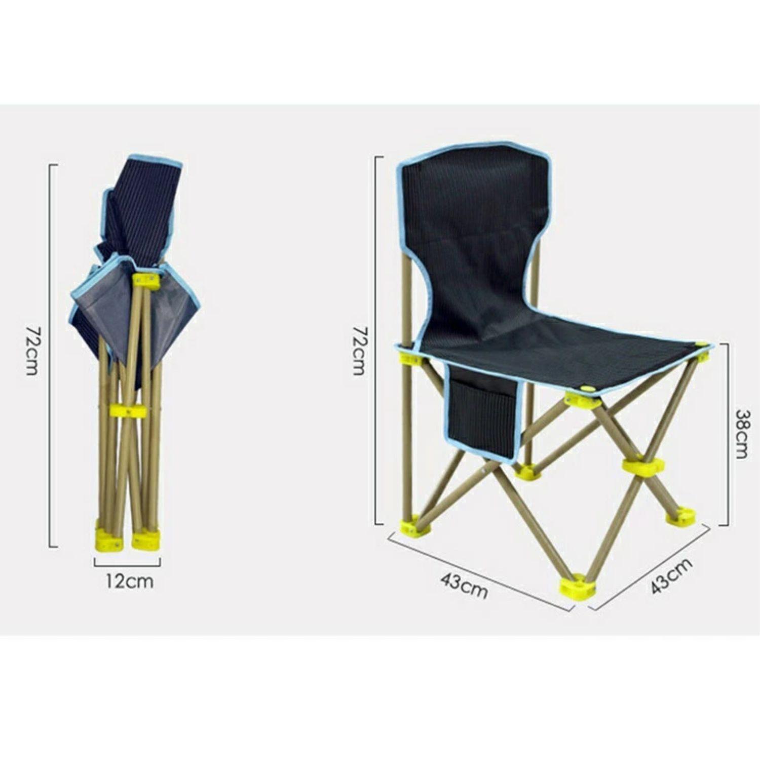 Set Mesa Y 2 Sillas Plegables Exterior Camping Portátil-5