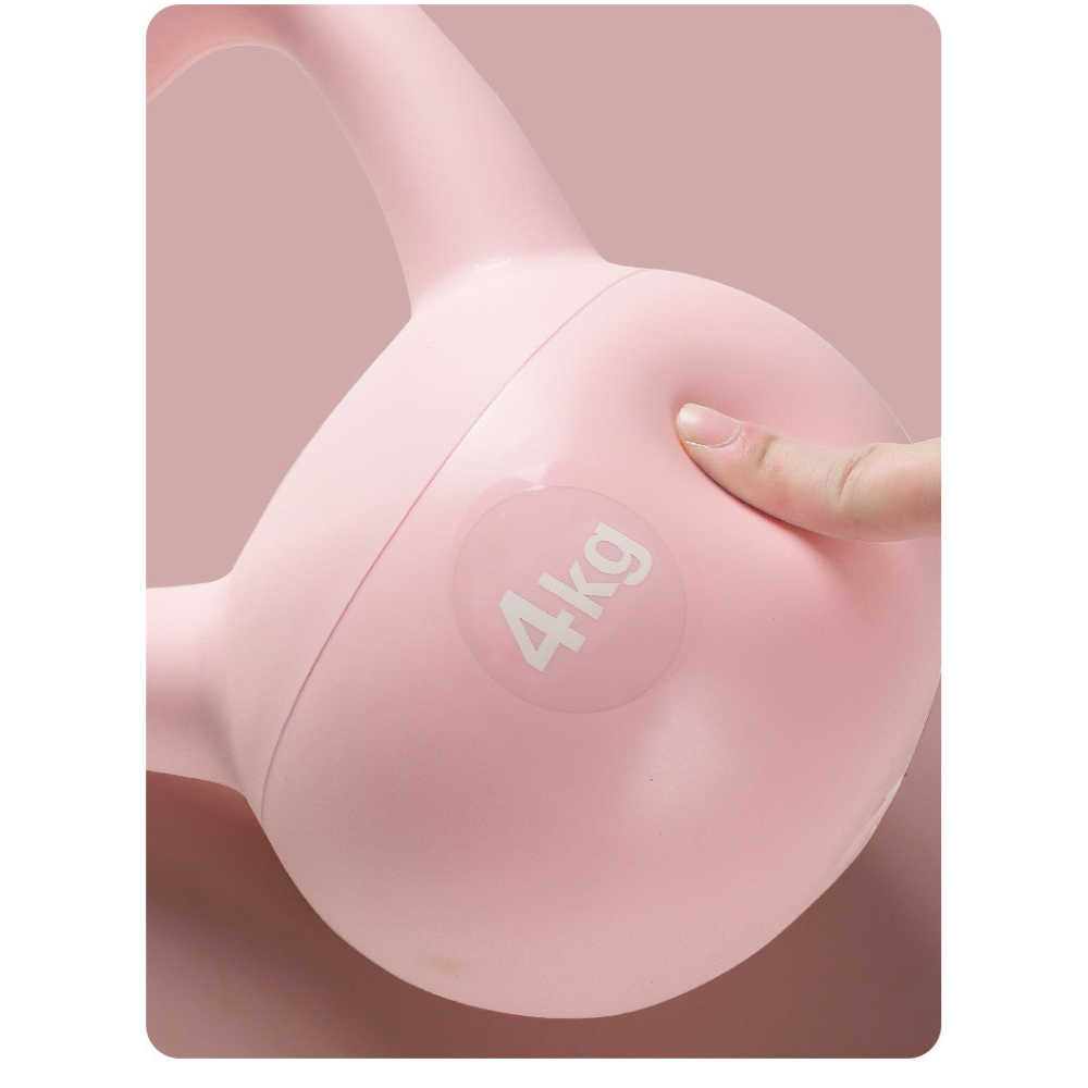 Pesa Rusa Suave Kettlebell Base De Goma Arena De Hierro-2