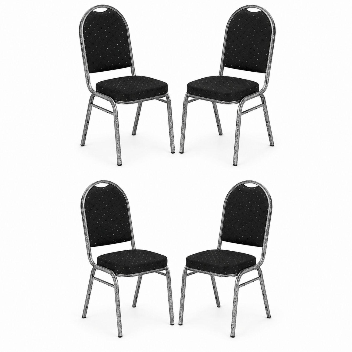 Pack 4 Sillas De Eventos Varios Hotel Restaurante Acolchada-5