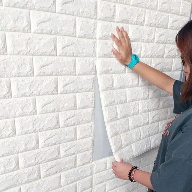 Pack 10 Lamina Papel Mural Autoadhesivo 3d-2