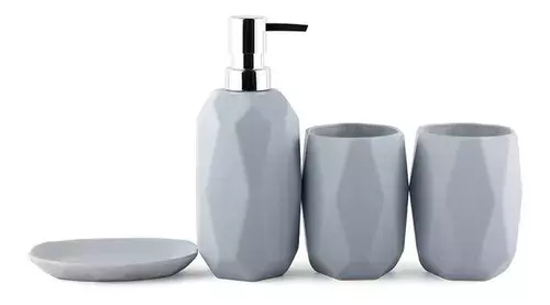 Juego De Accesorios De Baño De Cerámica De 4 Piezas-0