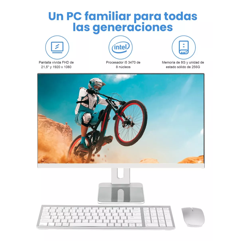 Computadora All In One Intel Core I5 3470 16/256gb 21.5''-1