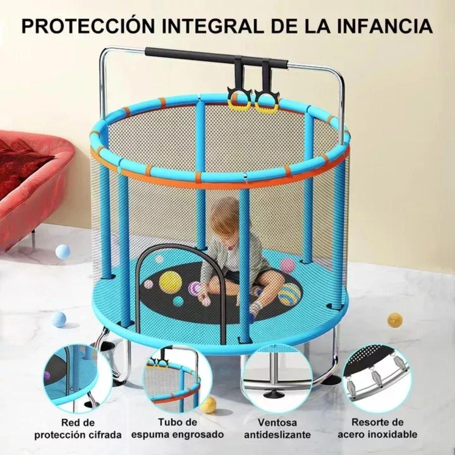Trampolín para Niños y Adultos con Red de Seguridad Gimnasia-3
