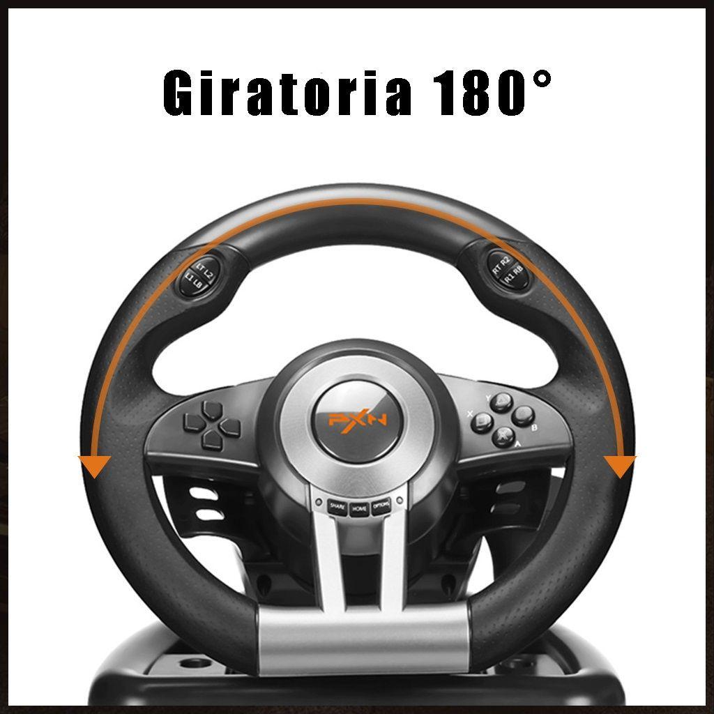 Volante De Juego v3 Pedales, Palanca Carreras Ps4 Xbox PC-3