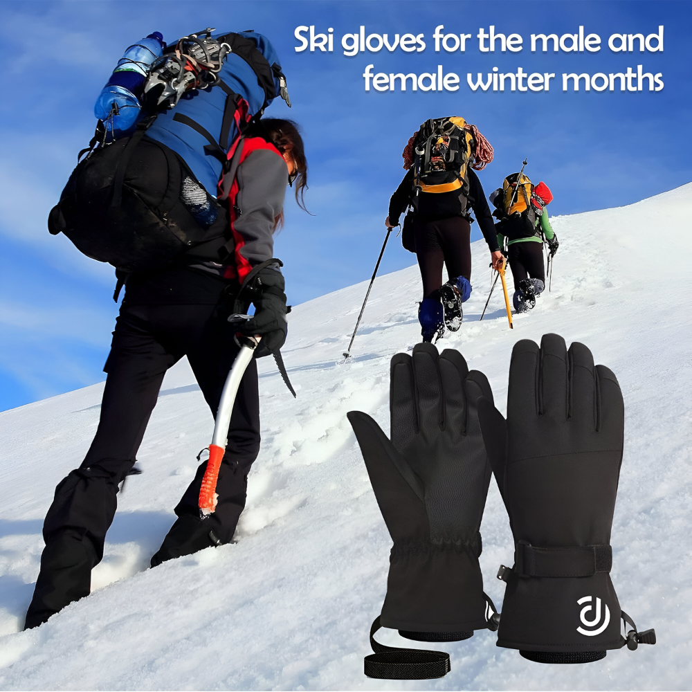 Guantes Para Invierno Y Deportes De Nieve Unisex Sintéticos-3