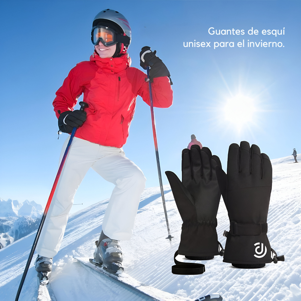 Guantes Para Invierno Y Deportes De Nieve Unisex Sintéticos-5