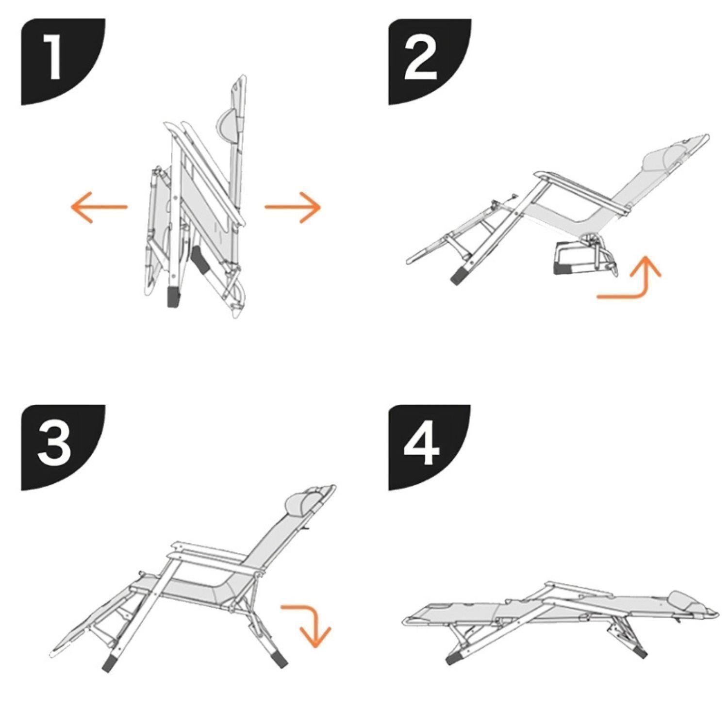 Silla Reposera Tumbona Aire Libre-6
