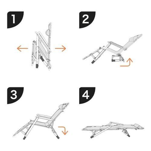 Silla Reposera Tumbona Aire Libre-4