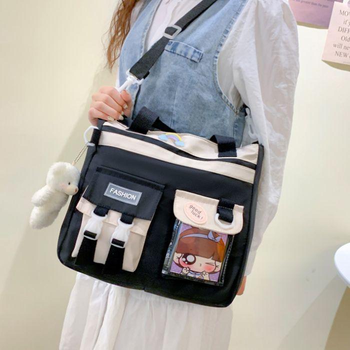 Bolso Mochila De Hombro Coreano Para Mujer-1