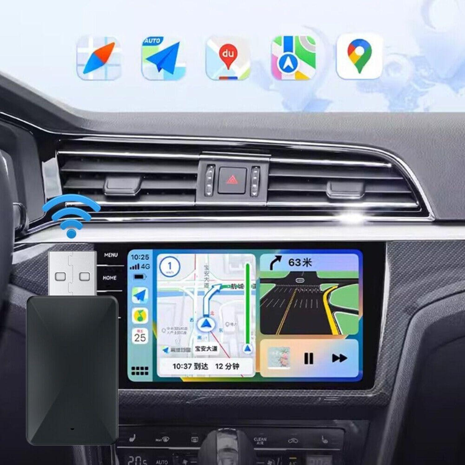 Adaptador Carplay Inalambrico USB Conexión Automática-3