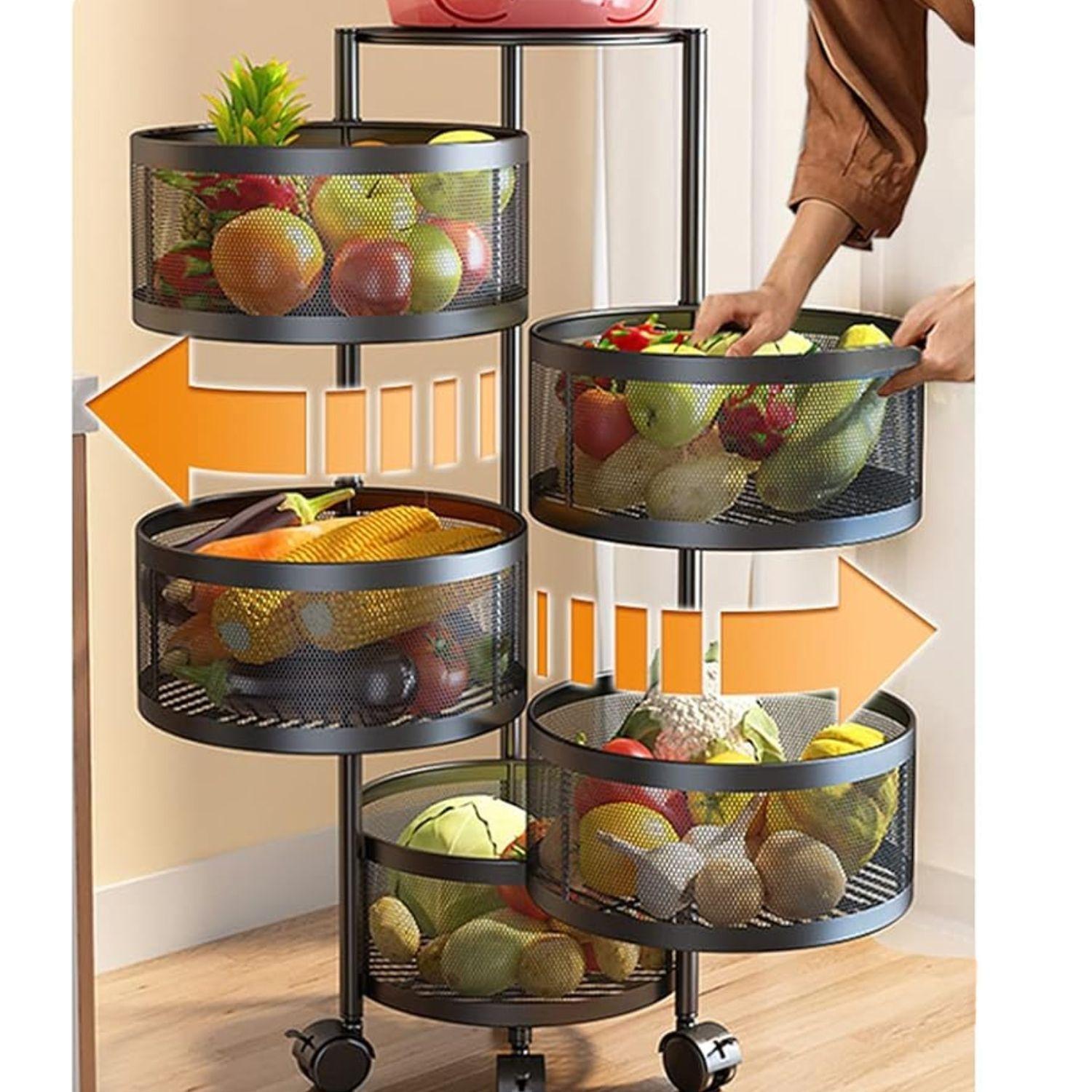 Carrito Organizador Para Cocina Con Ruedas 5 Niveles-4