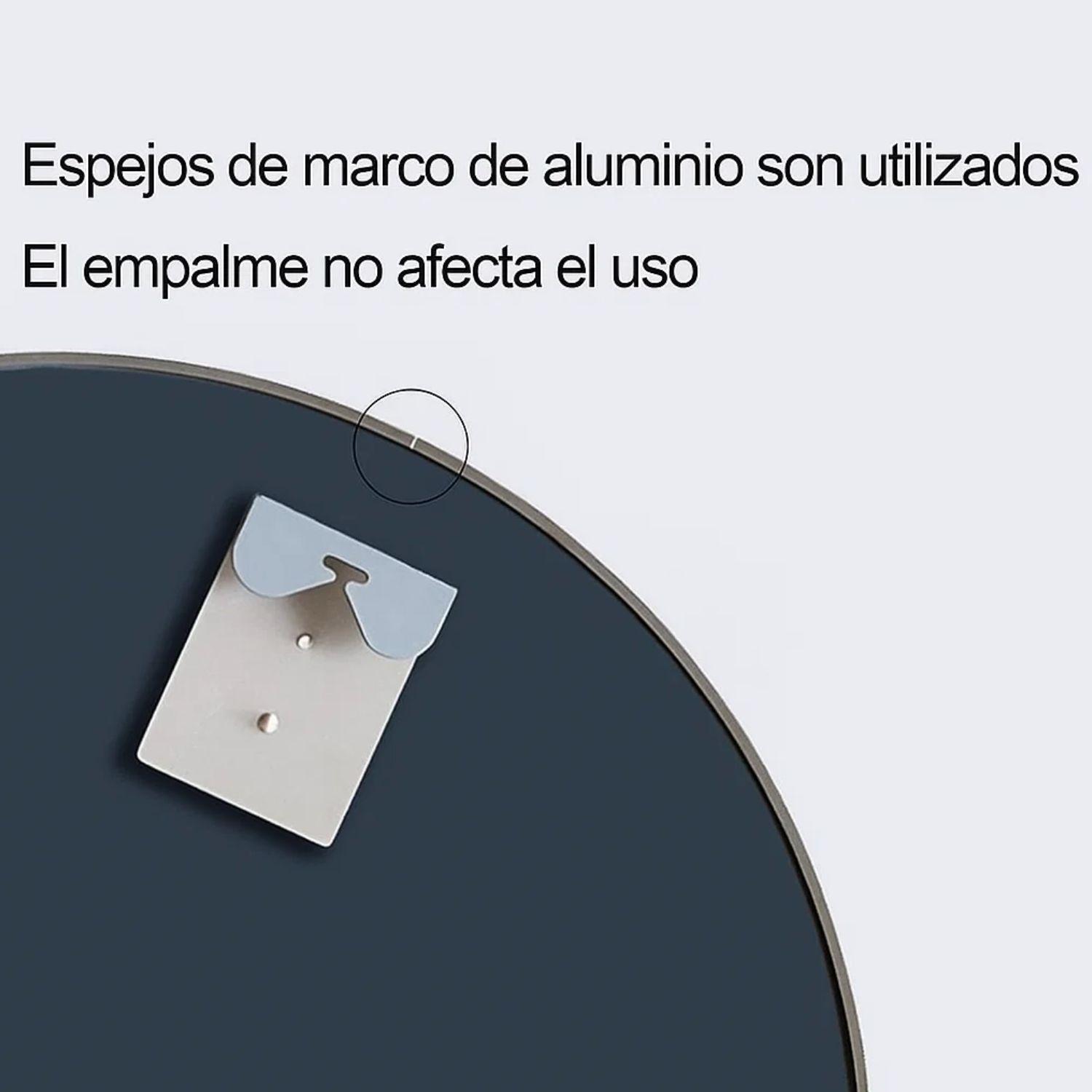 Espejo Circular De Pared Elegante Redondo 80cm De Diametro-2