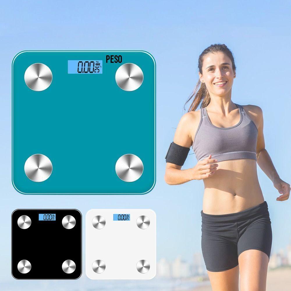 Balanza Pesa Baño Usb Digital Bluetooth Recargable 180kgs-4