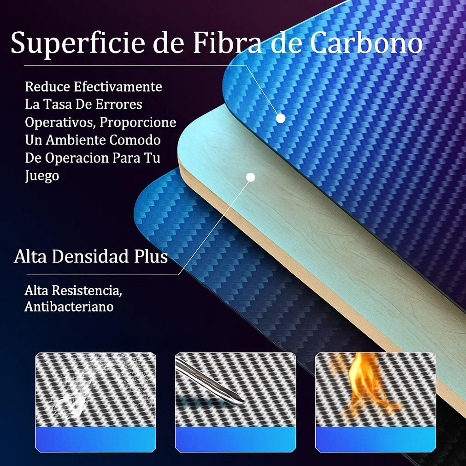 Escritorio Gamer Profesional 120x60x72cm Mesa Con Luces RGB-3