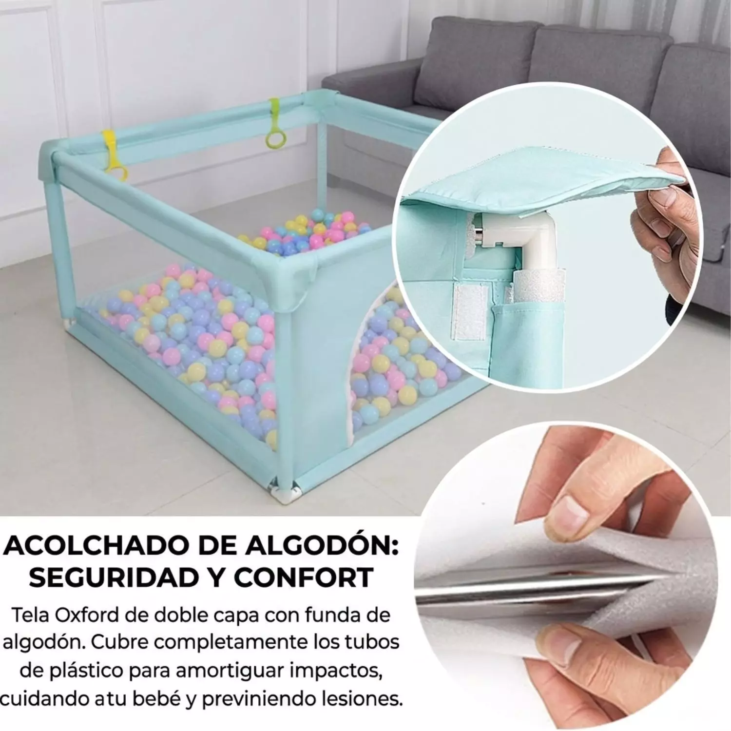 Corral Para Bebés Con Pelotas Valla De Seguridad-4