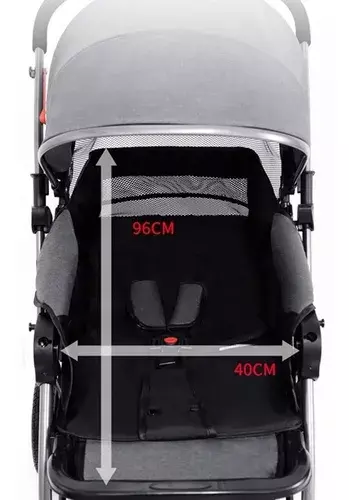 Coche Bebé Paseo 4 Ruedas Plegable 3 En 1 Multifuncional-2