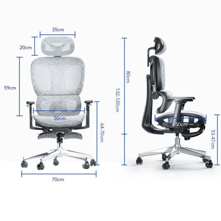 Silla Oficina Élite Ergonómica Soporte Lumbar Cervical Ajustable-3