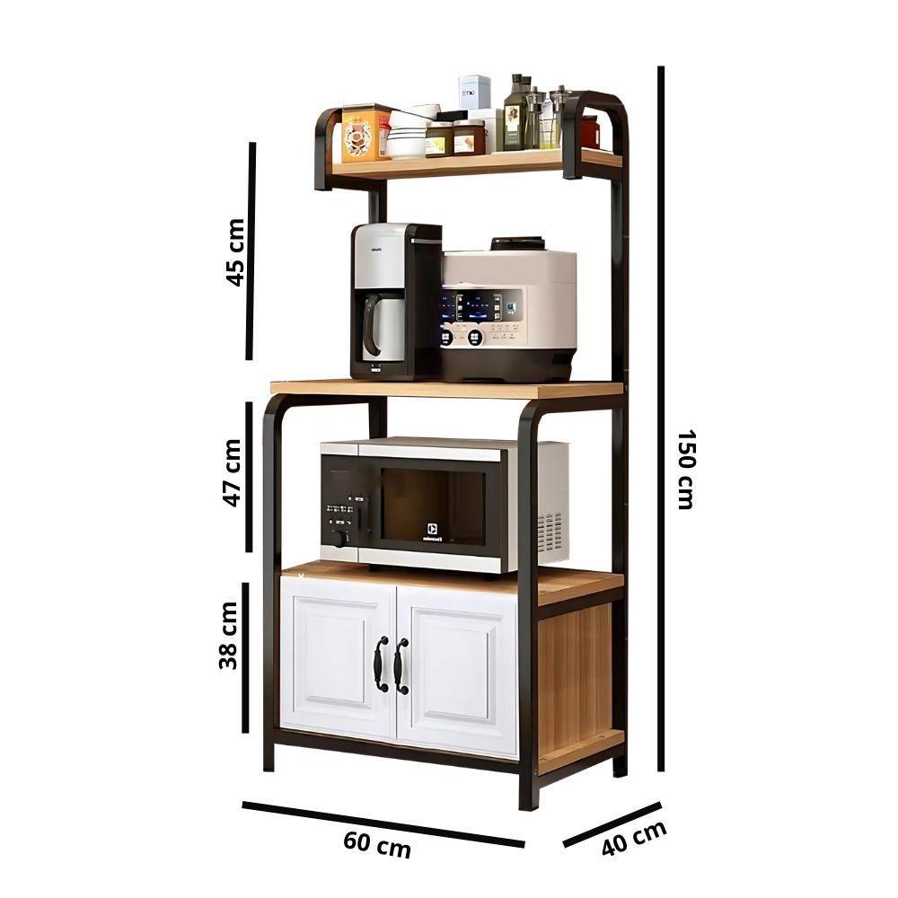 Organizador De Cocina Despensa Multifuncional Con Puertas-1