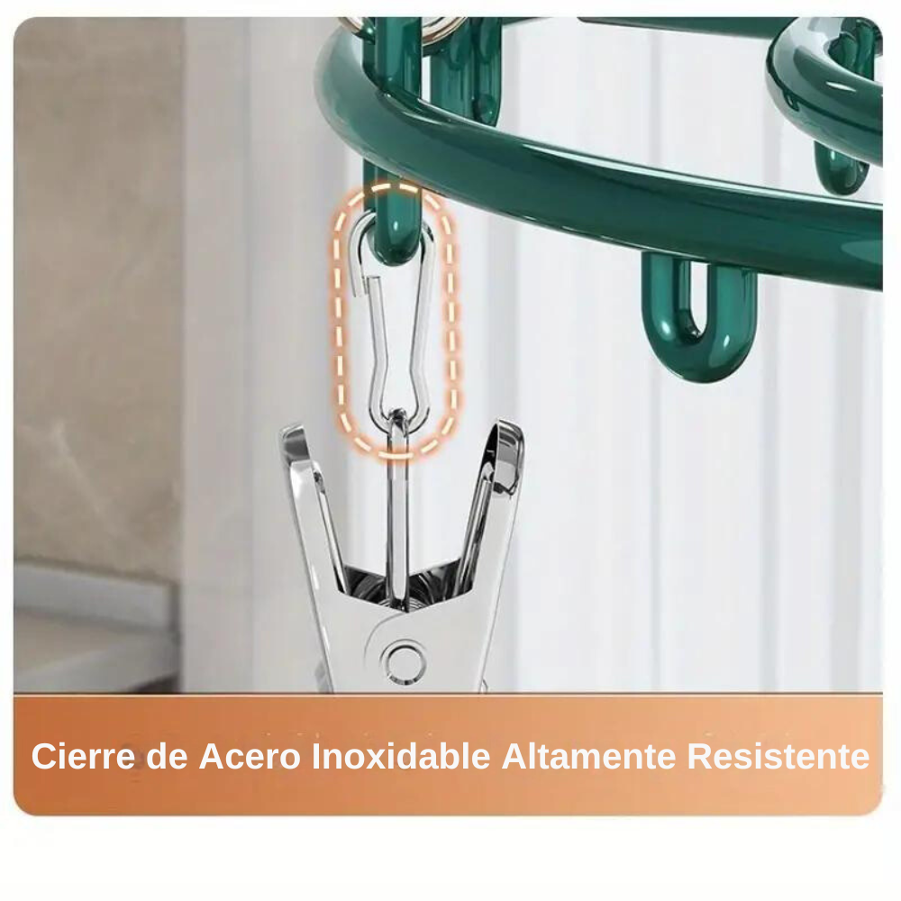 Mini Tendedero Para Secar Calcetines Ropa Interior 24 Clips-5