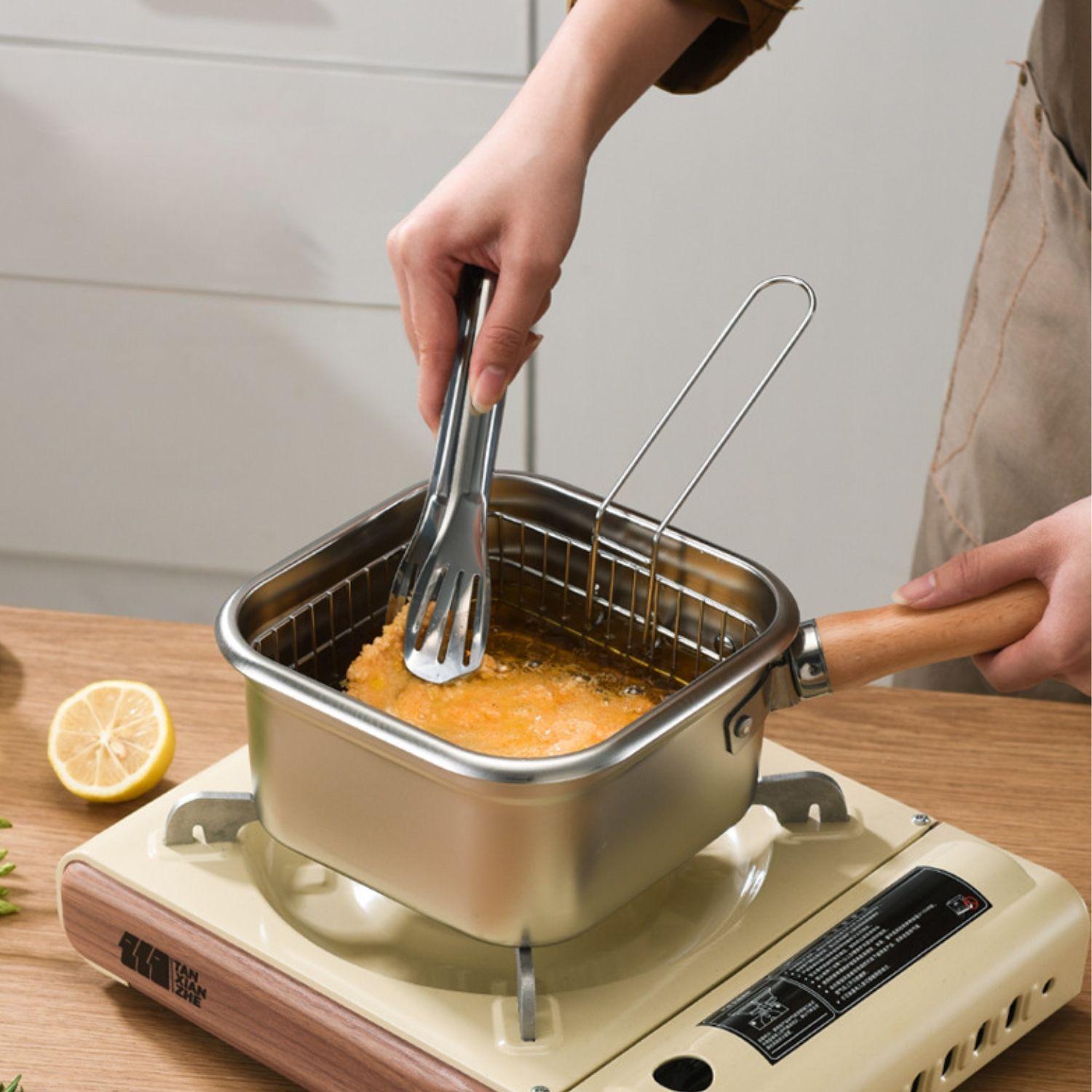 Olla Multiusos Cacerola Sarten Para Freir Hervir Con Pinza-3