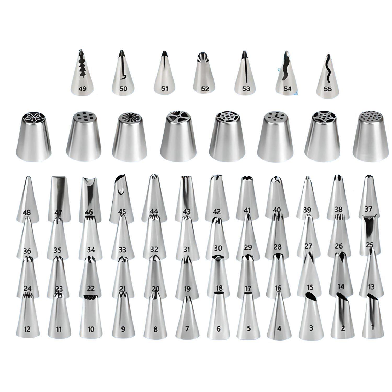 137 Accesorios Para Decoración De Tortas Acero Inoxidable-3