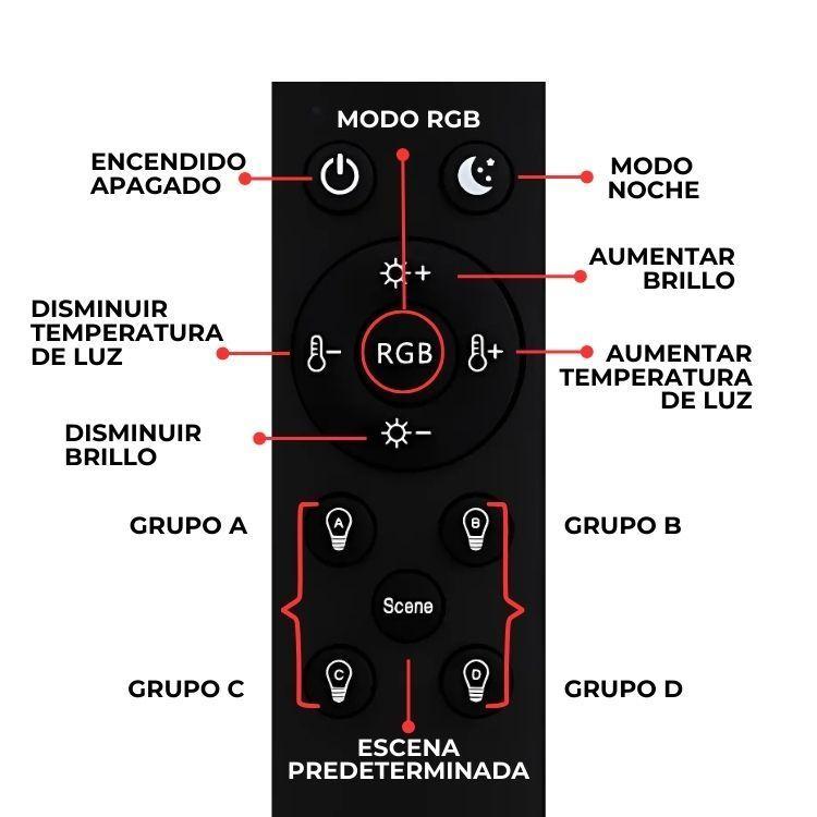 Lampara LED RGB De Techo 24w Moderna - WIFI + control-5