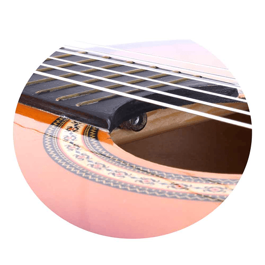 Guitarra Clasica Redondeada con Varilla de Ajuste 99cm-1