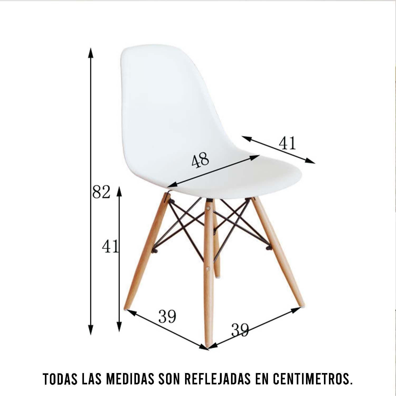 Silla de Comedor Home Moderna Living 82 x 48 x 41-3