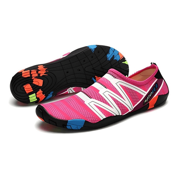 Zapatillas De Playa Zapatos De Natación Antideslizante Unisex - Rosa-3