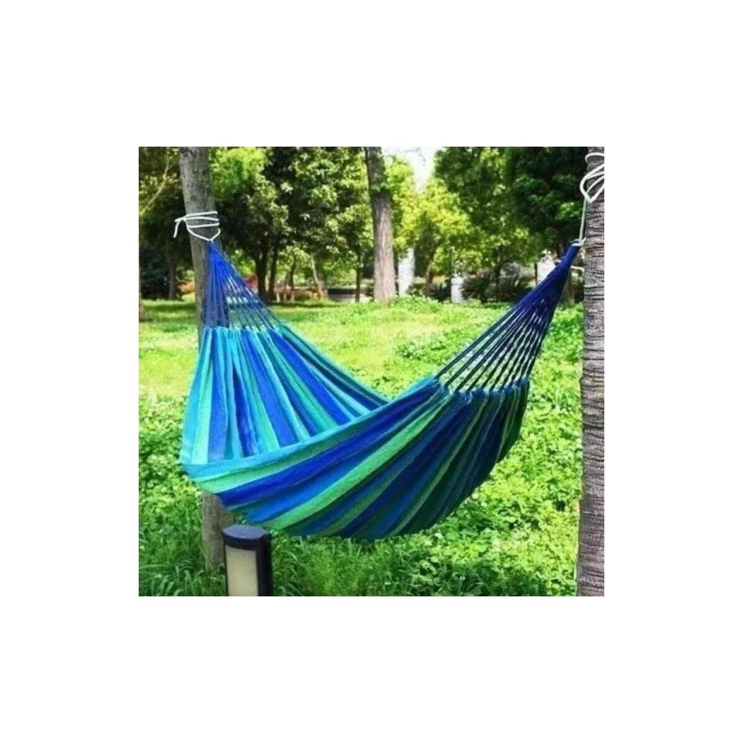 Hamaca 190 Cm X 80 Cm Camping Jardin Casa Con Bolso-1