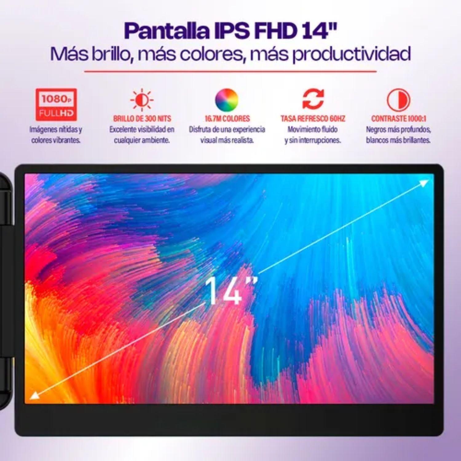 Extensor Dual De Pantalla Notebook Portatil 14 Pulgadas-2