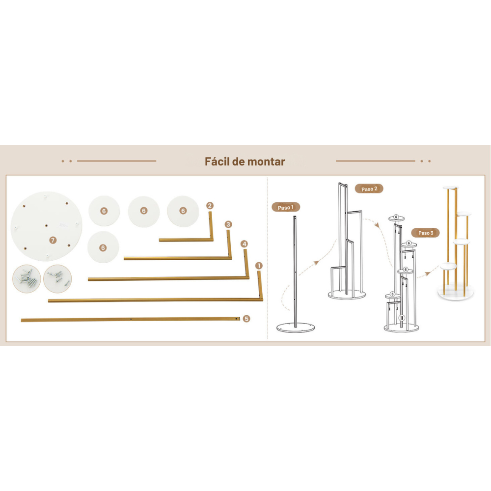 Soporte De 4 Niveles Para Macetas Plantas Decorativo-2