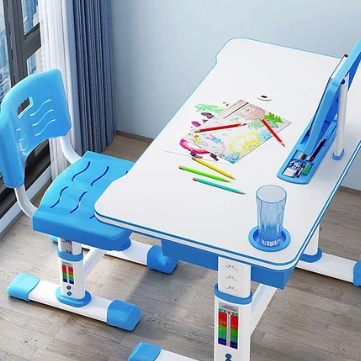Juego De Mesa Y Silla Para Niños Escritorio Ajustable-4